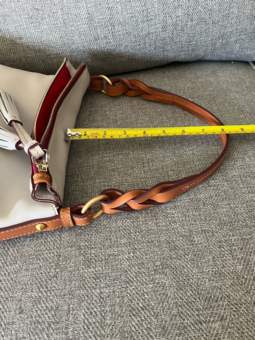 Dooney & Bourke Florentine Hobo Ecru - Picture 7 of 14
